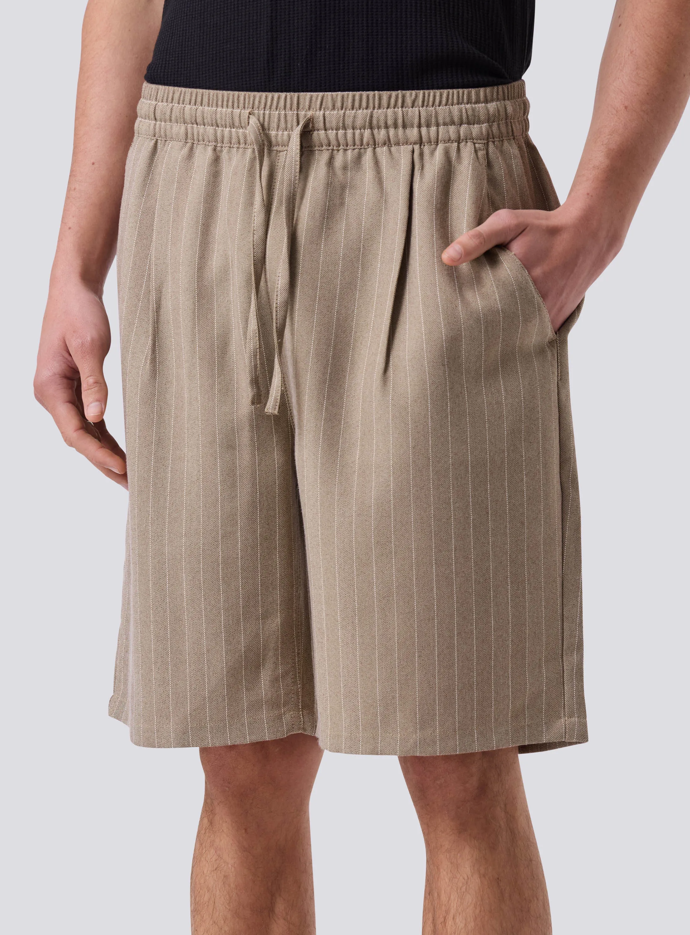 Boxy Suit Short Herringbone