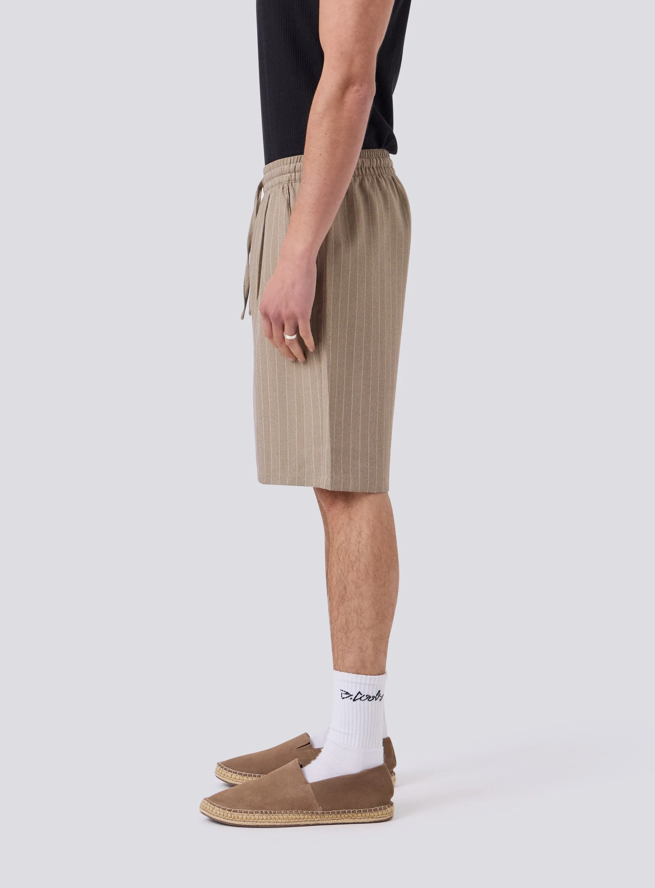 Boxy Suit Short Herringbone