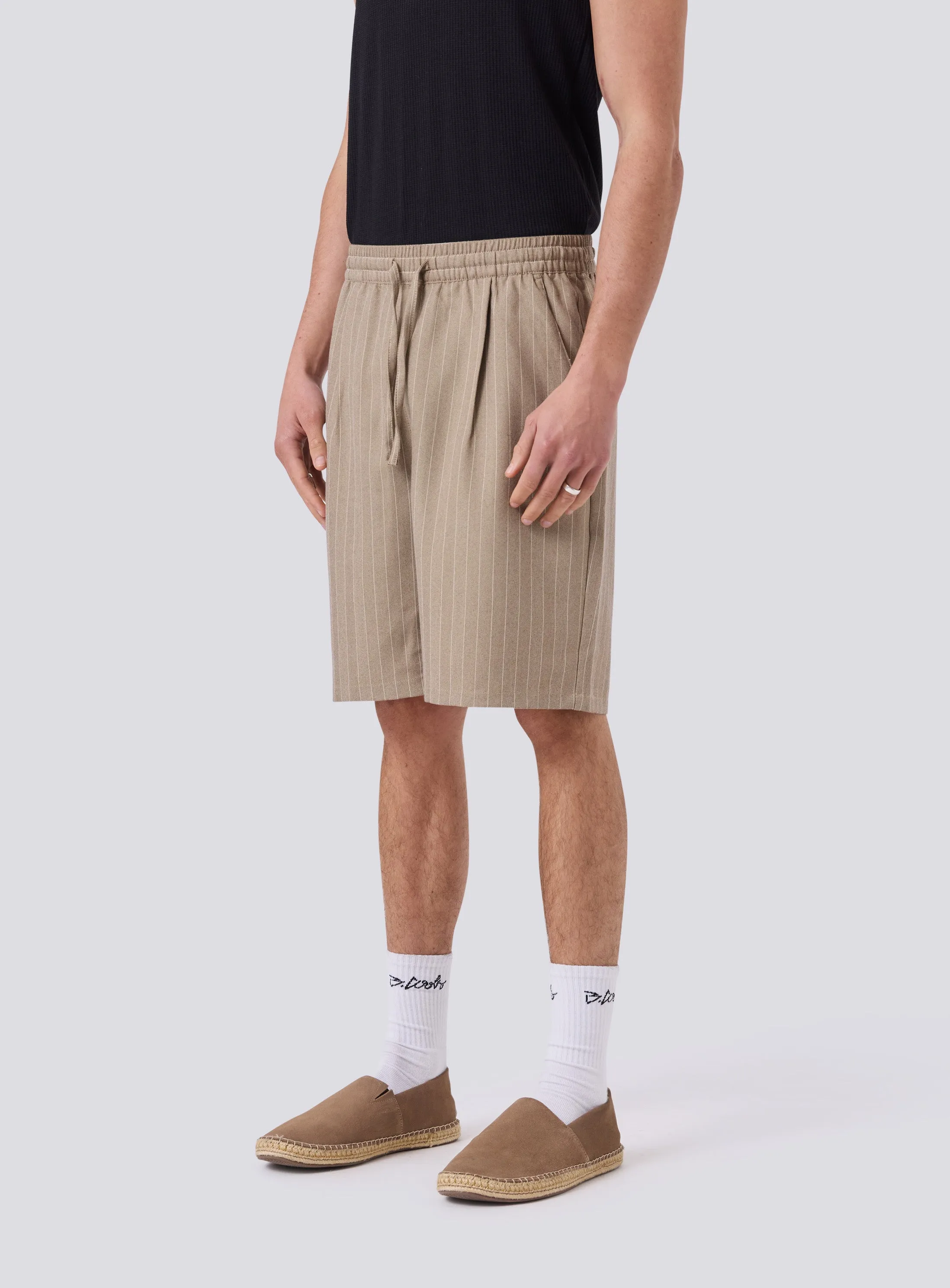 Boxy Suit Short Herringbone