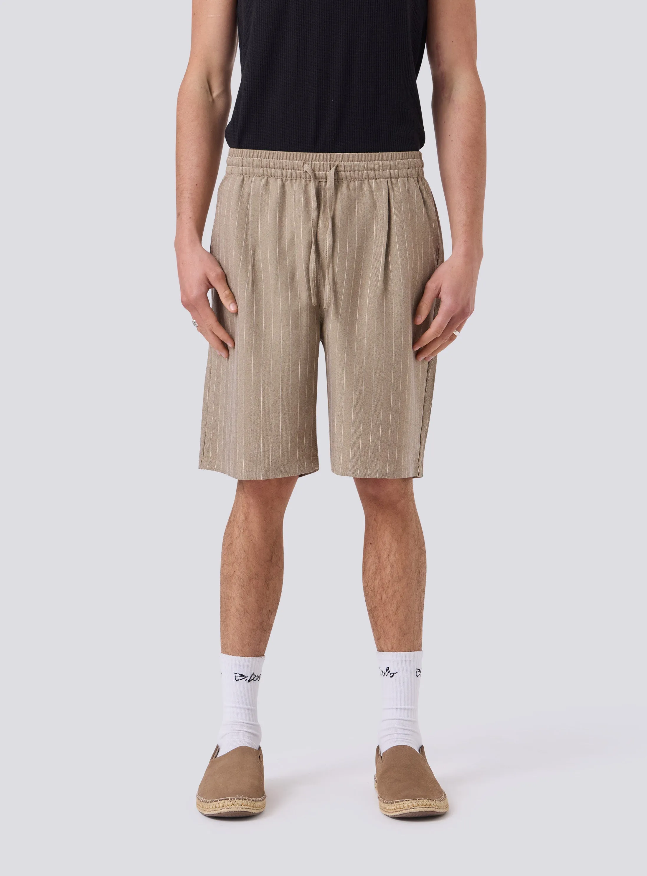 Boxy Suit Short Herringbone