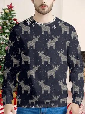 Christmas Reindeer Graphic Hoodie