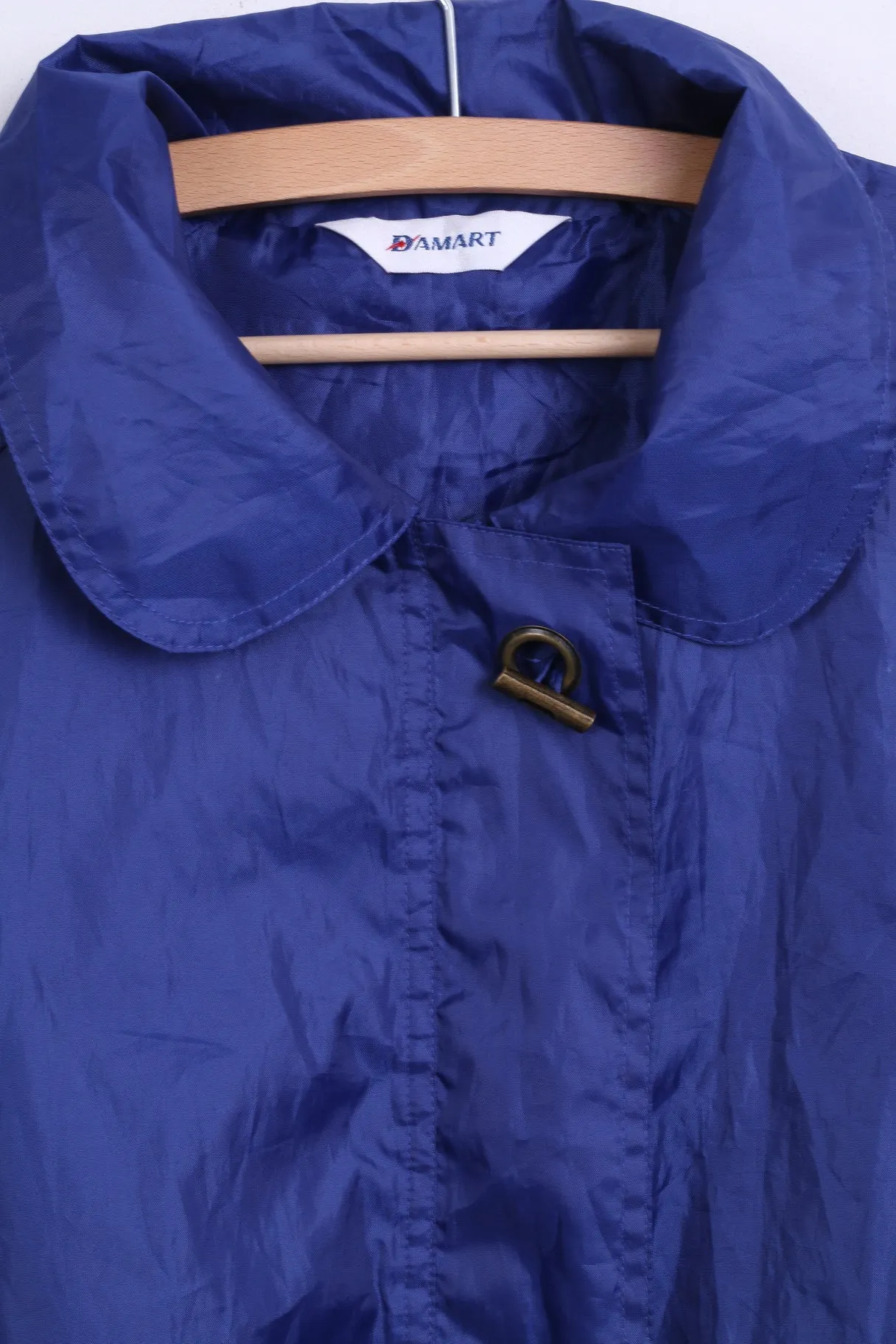 DAMART Womens L Jacket Navy Lightweight Parka Sport Vintage
