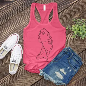 Gemini Twins Sketch Women's Tank Top