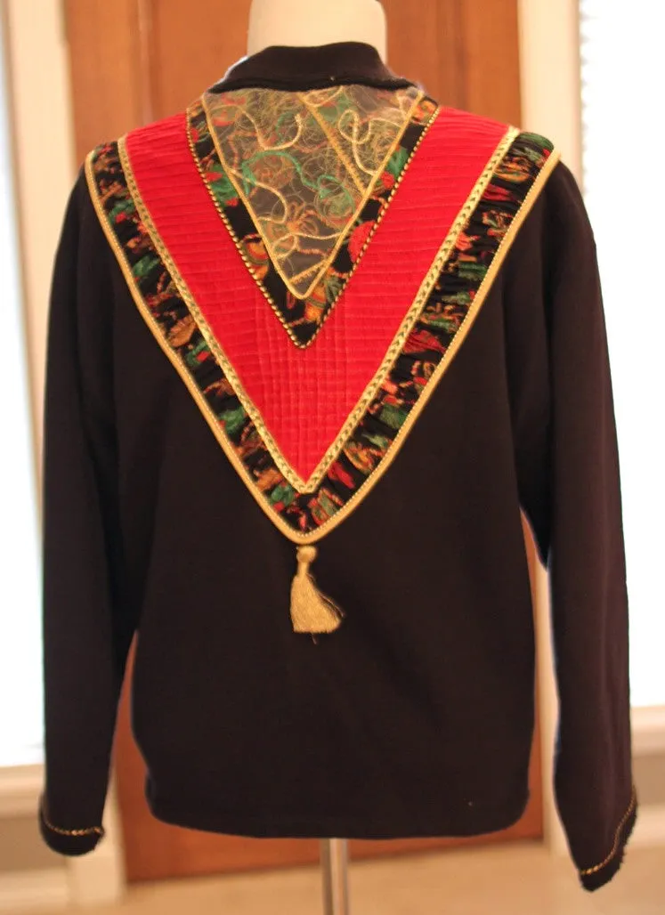 Holiday Sweatshirt Jacket