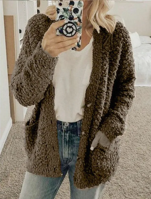 ⭐HOT SALE 49% OFF🌹Autumn And Winter Plus Size Cardigan Casual Velvet Short Jacket