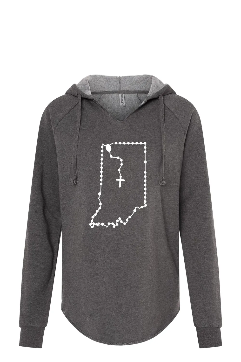 Indiana Catholic Rosary Drop Hoodie