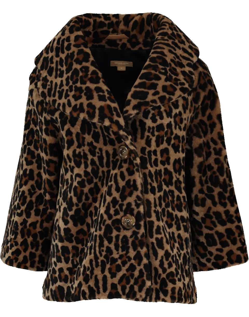 Leopard Shearling Jacket