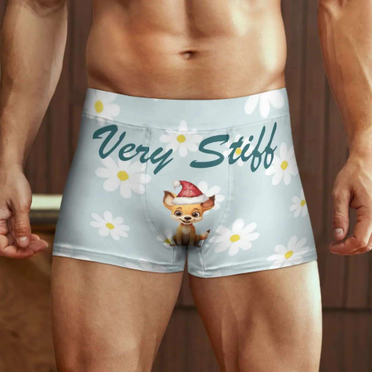 Men's Boxer Shorts add your own Text choose Patterns add optional photo (D7266859)