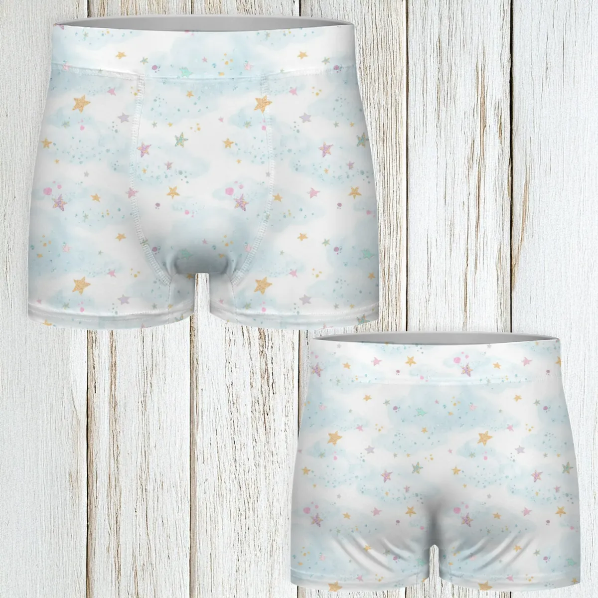 Men's Boxer Shorts Choose background add option text and photo