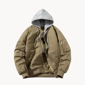 Men's Hooded Bomber Jacket