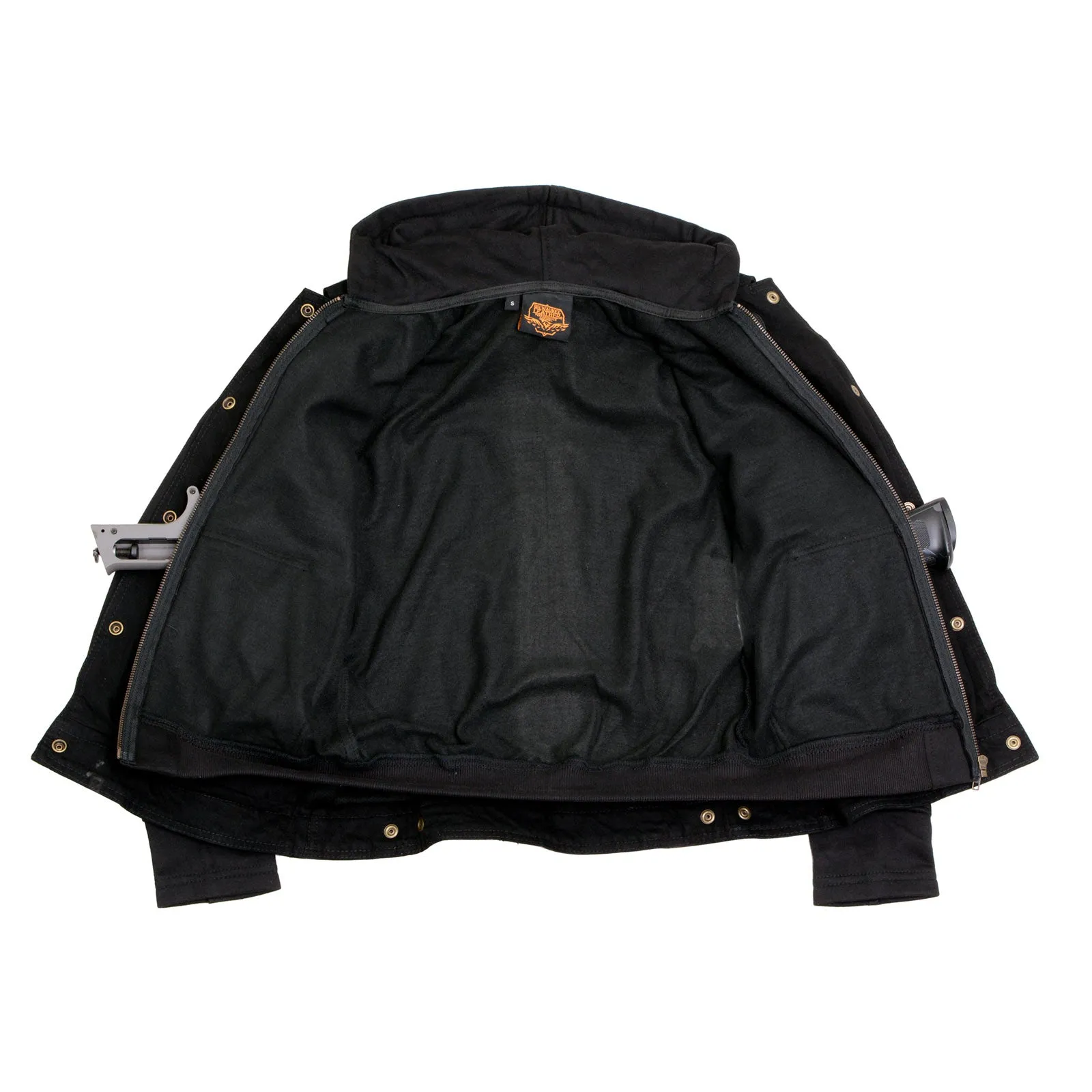 Milwaukee Leather MDL4002 Women's Black Denim 2 in 1 Shirt Style