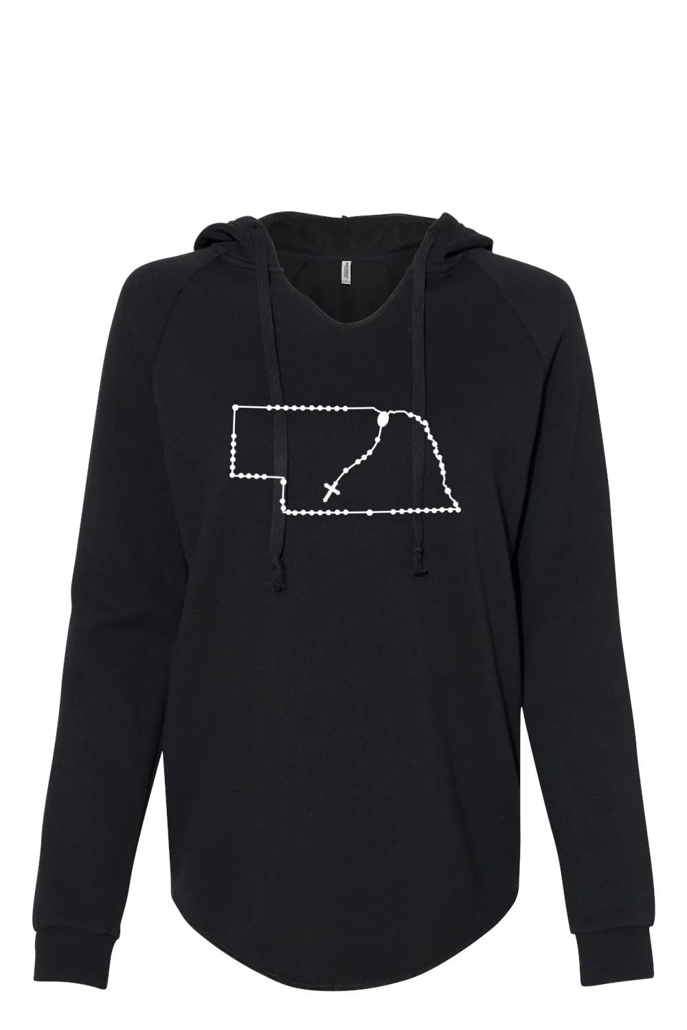 Nebraska Catholic Rosary Drop Hoodie