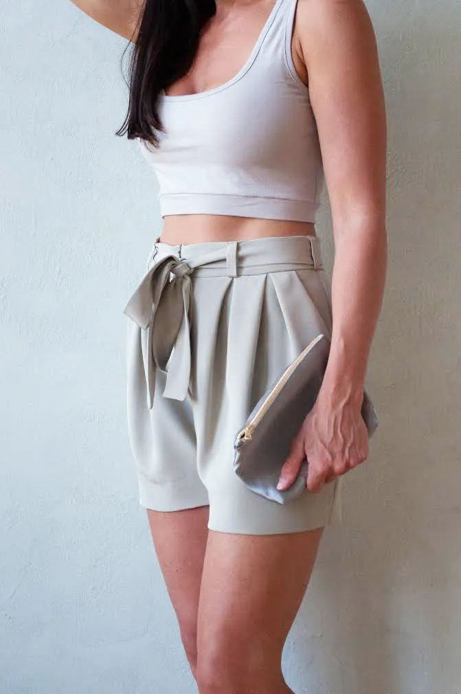Paper Bag Tie Shorts