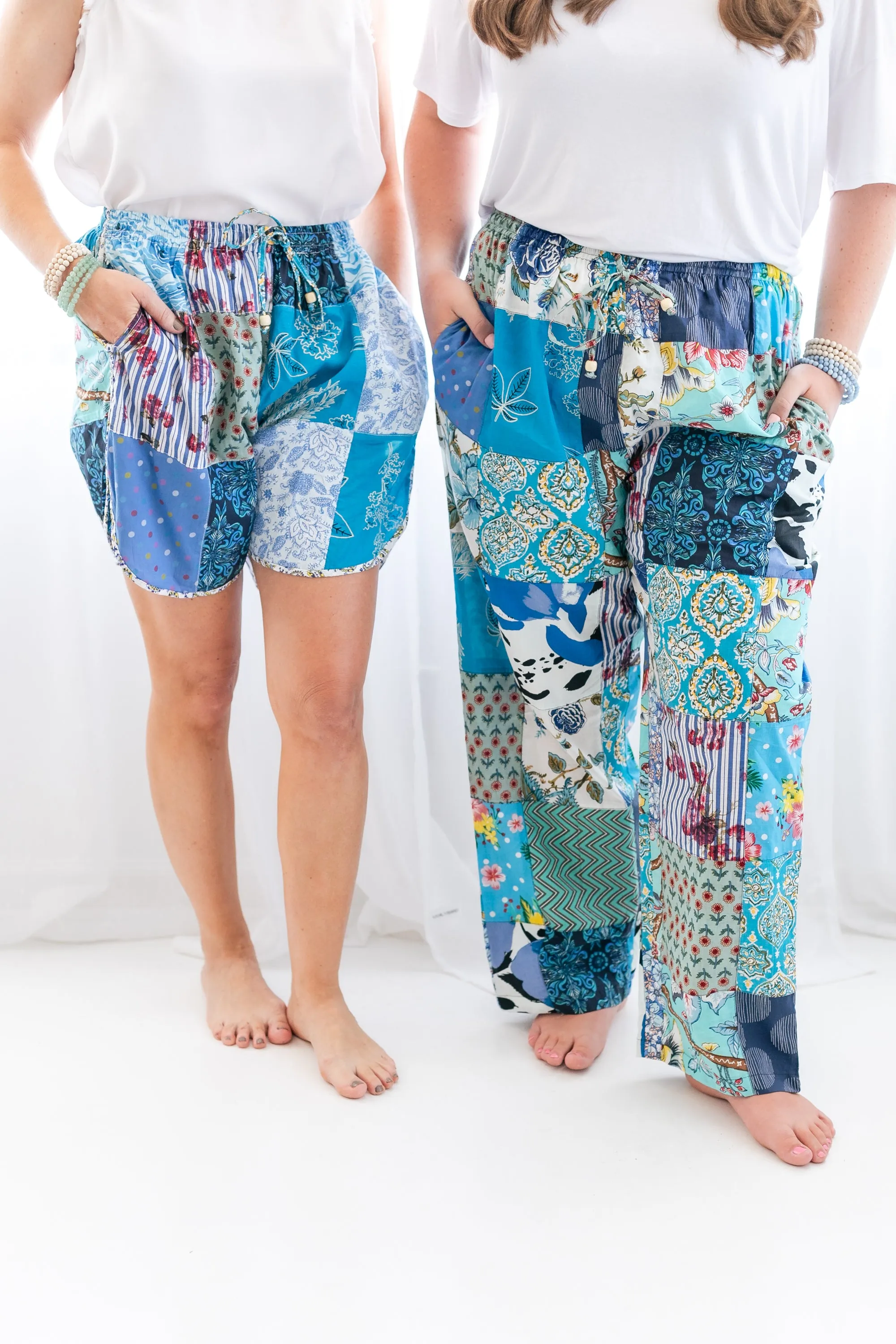Patches of Sky Cotton Shorts