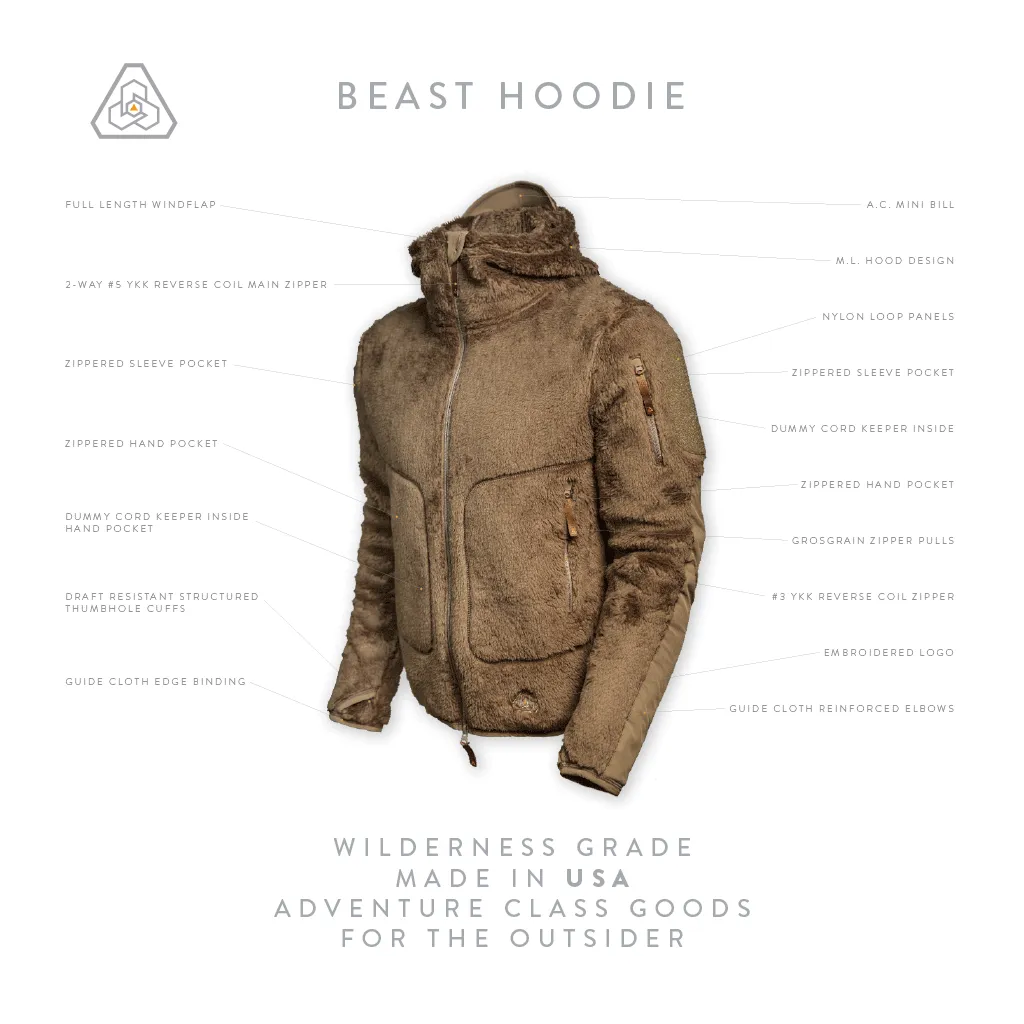PDW Beast Hoodie - Darker Earth