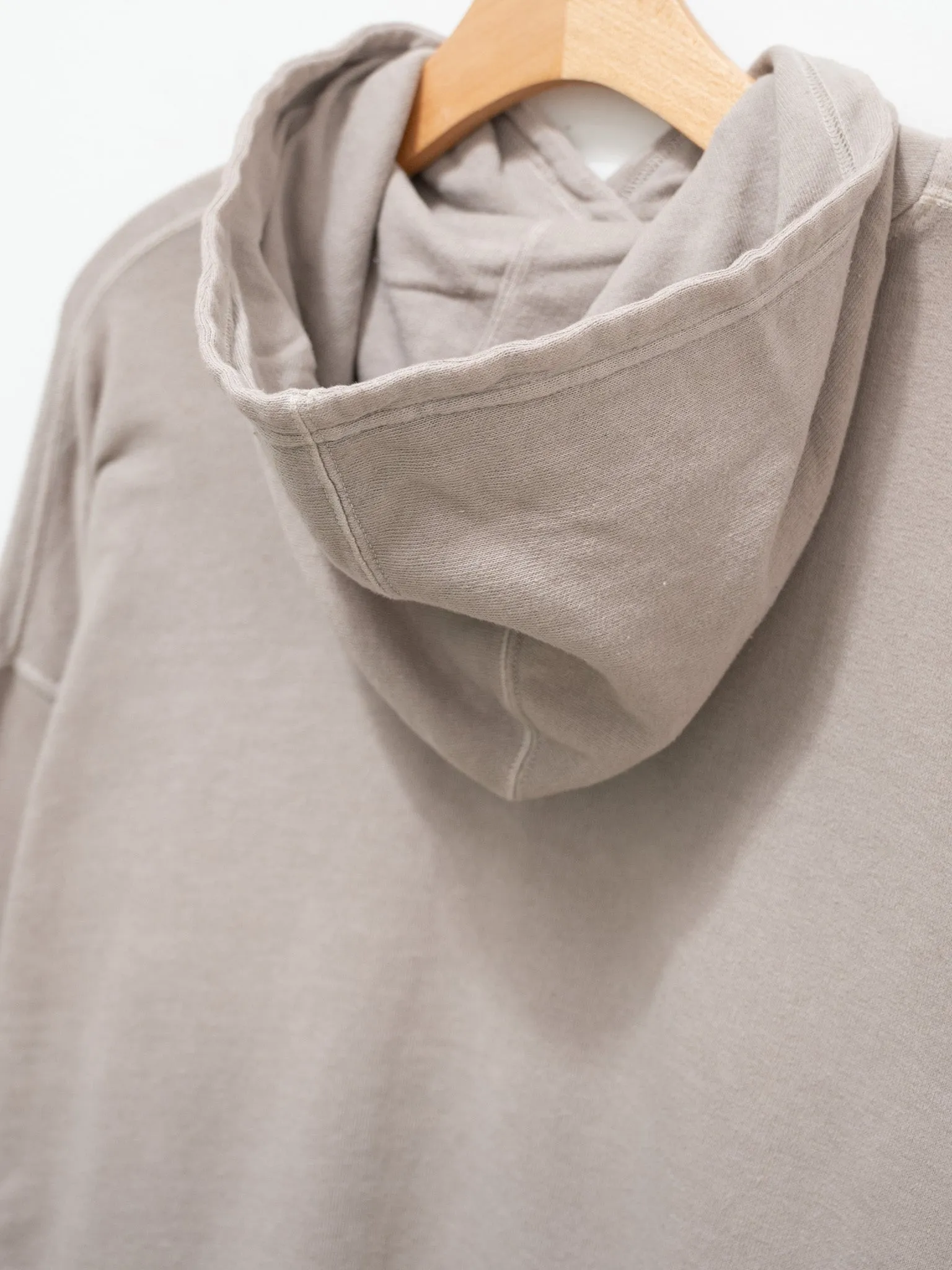 Pigment French Terry Hoodie Pullover - Beige