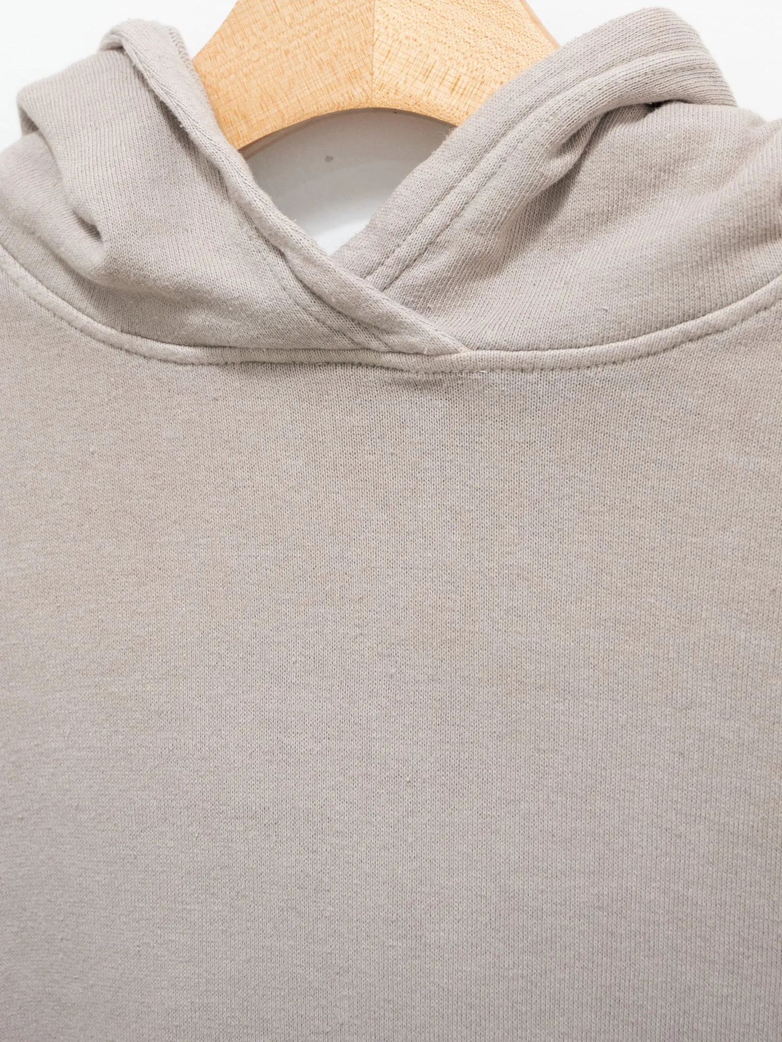 Pigment French Terry Hoodie Pullover - Beige