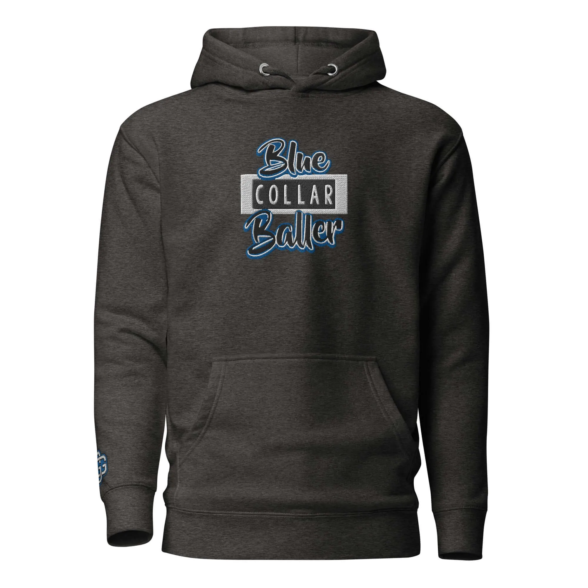 "Blue Collar Baller" Embroidered Unisex Hoodie (Color options available)