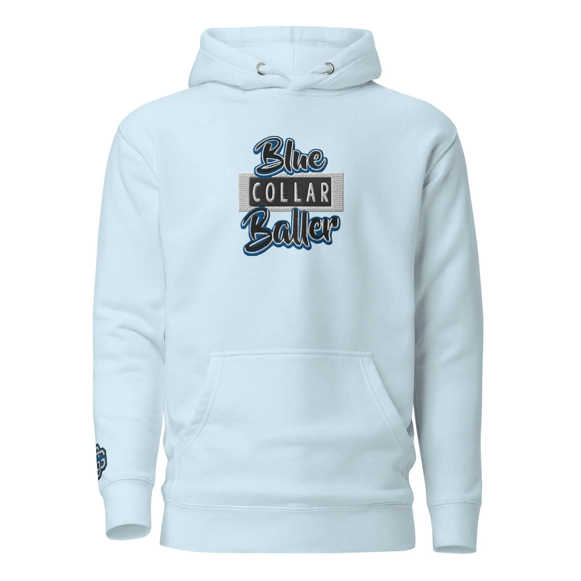 "Blue Collar Baller" Embroidered Unisex Hoodie (Color options available)