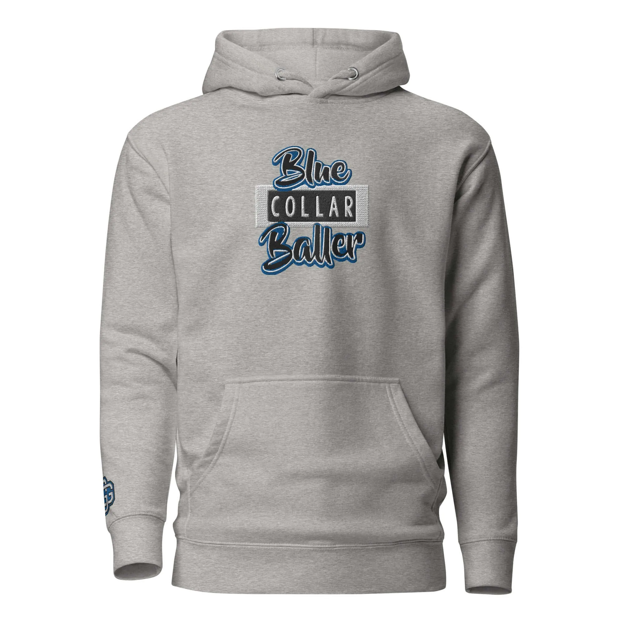 "Blue Collar Baller" Embroidered Unisex Hoodie (Color options available)