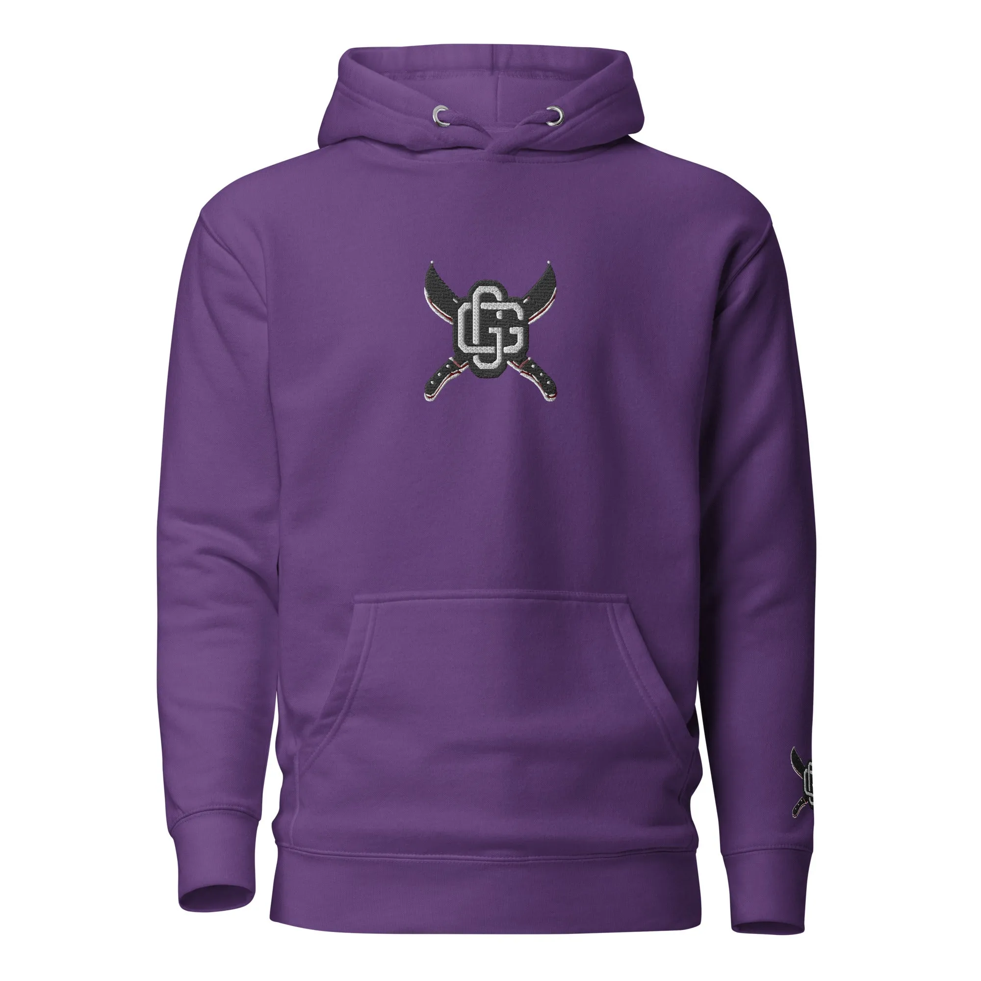 "Machete" Unisex Embroidered Pullover Hoodie - Urban Streetwear Apparel
