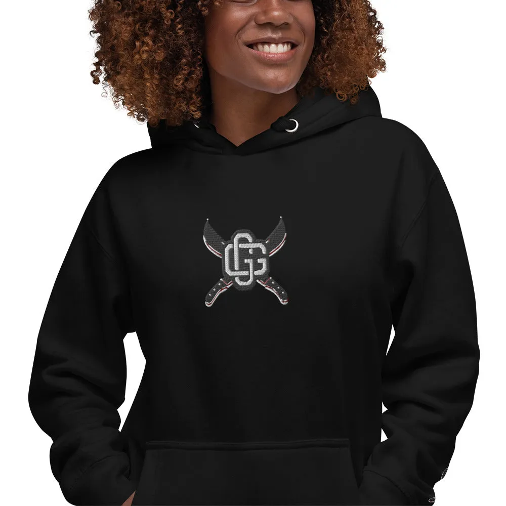 "Machete" Unisex Embroidered Pullover Hoodie - Urban Streetwear Apparel