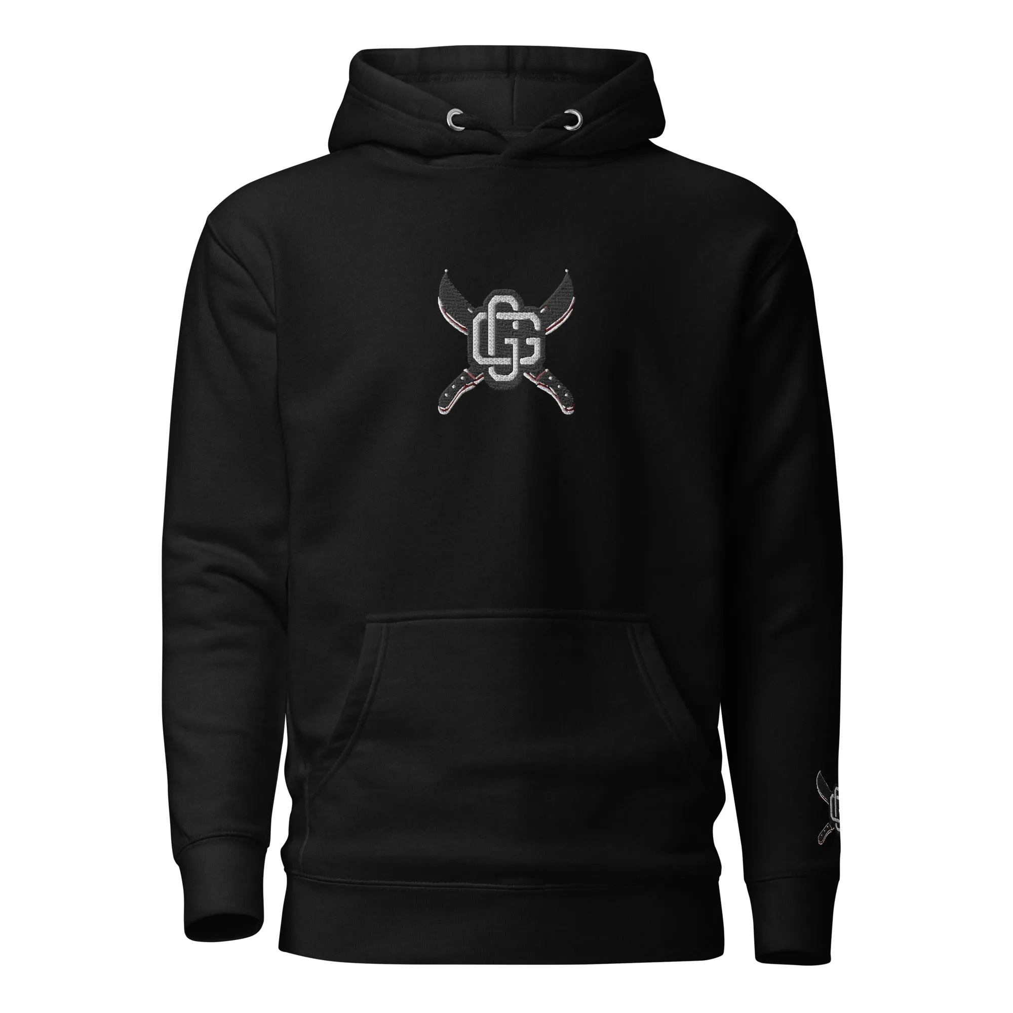 "Machete" Unisex Embroidered Pullover Hoodie - Urban Streetwear Apparel