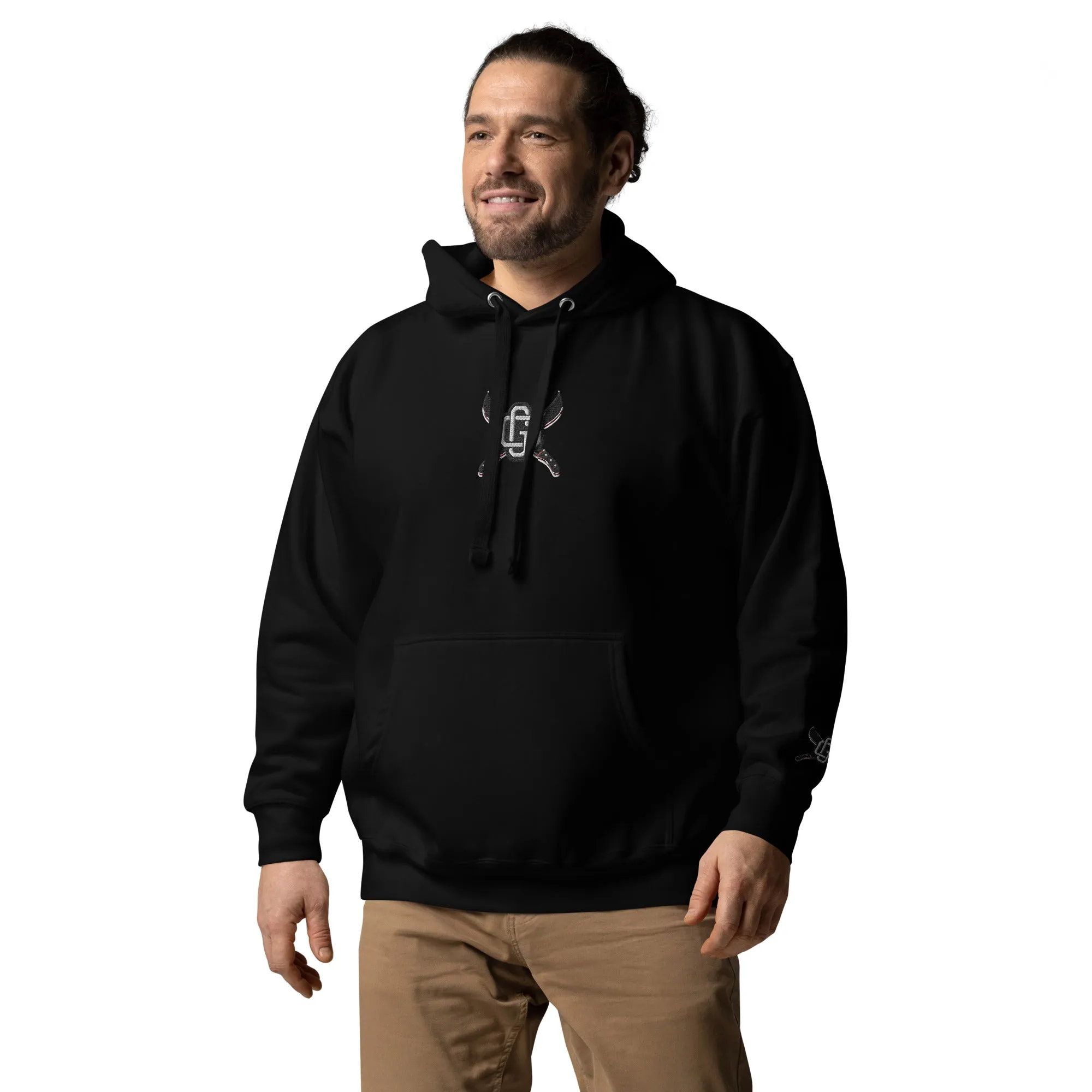 "Machete" Unisex Embroidered Pullover Hoodie - Urban Streetwear Apparel