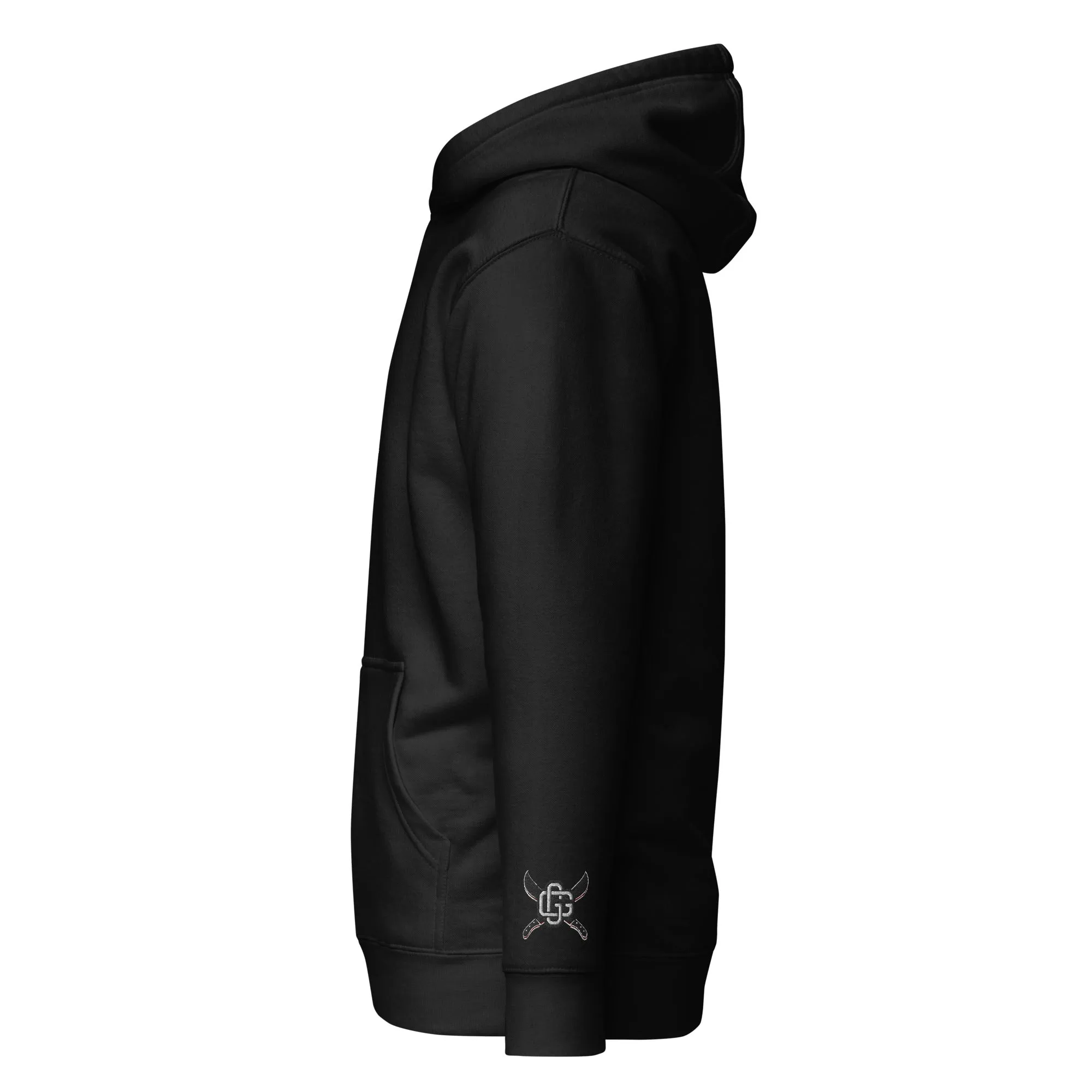 "Machete" Unisex Embroidered Pullover Hoodie - Urban Streetwear Apparel