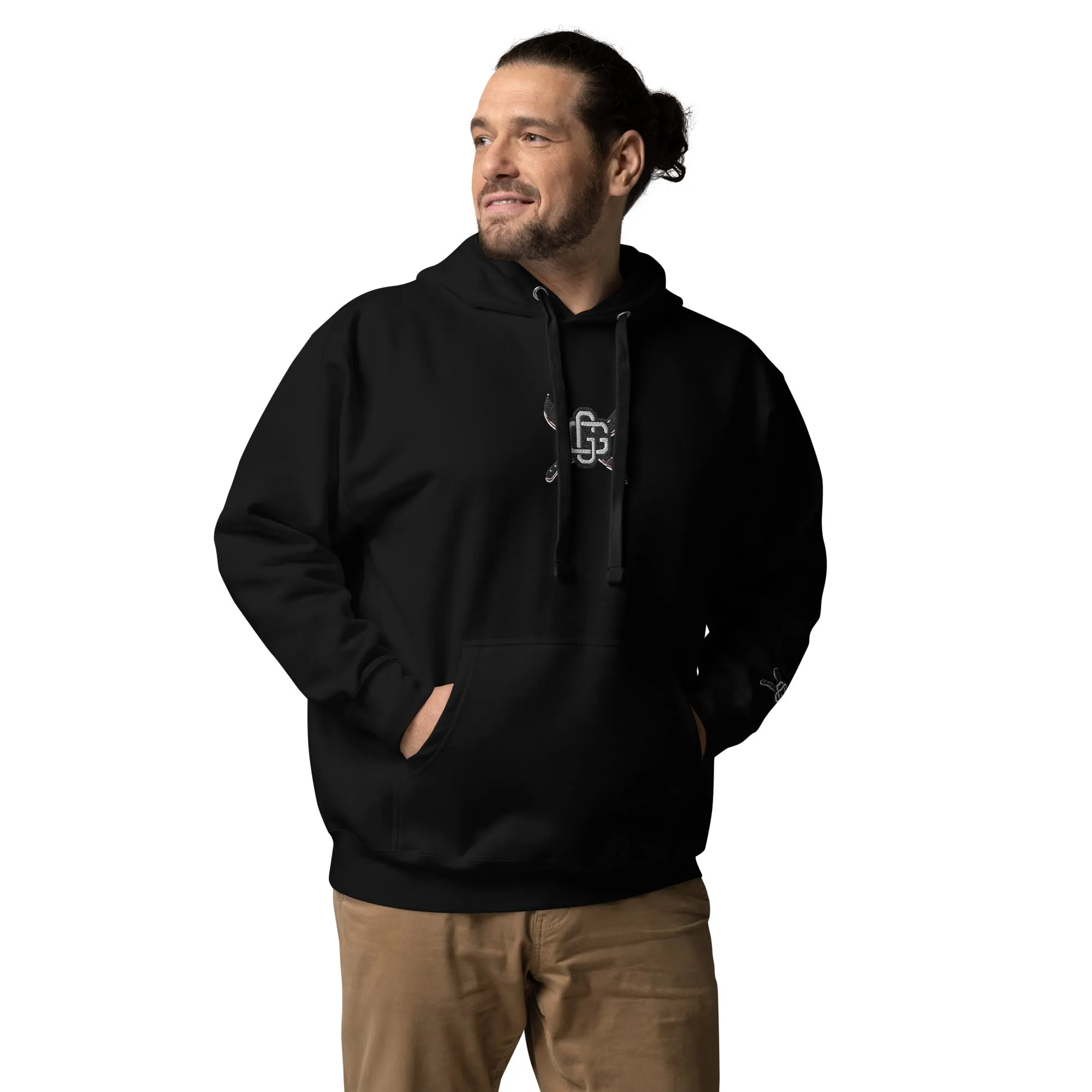 "Machete" Unisex Embroidered Pullover Hoodie - Urban Streetwear Apparel