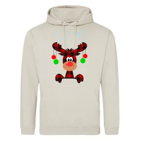 Reindeer Christmas Hoodie - Personlised Gift