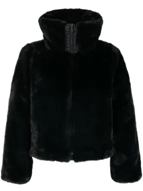reversible faux-leather jacket