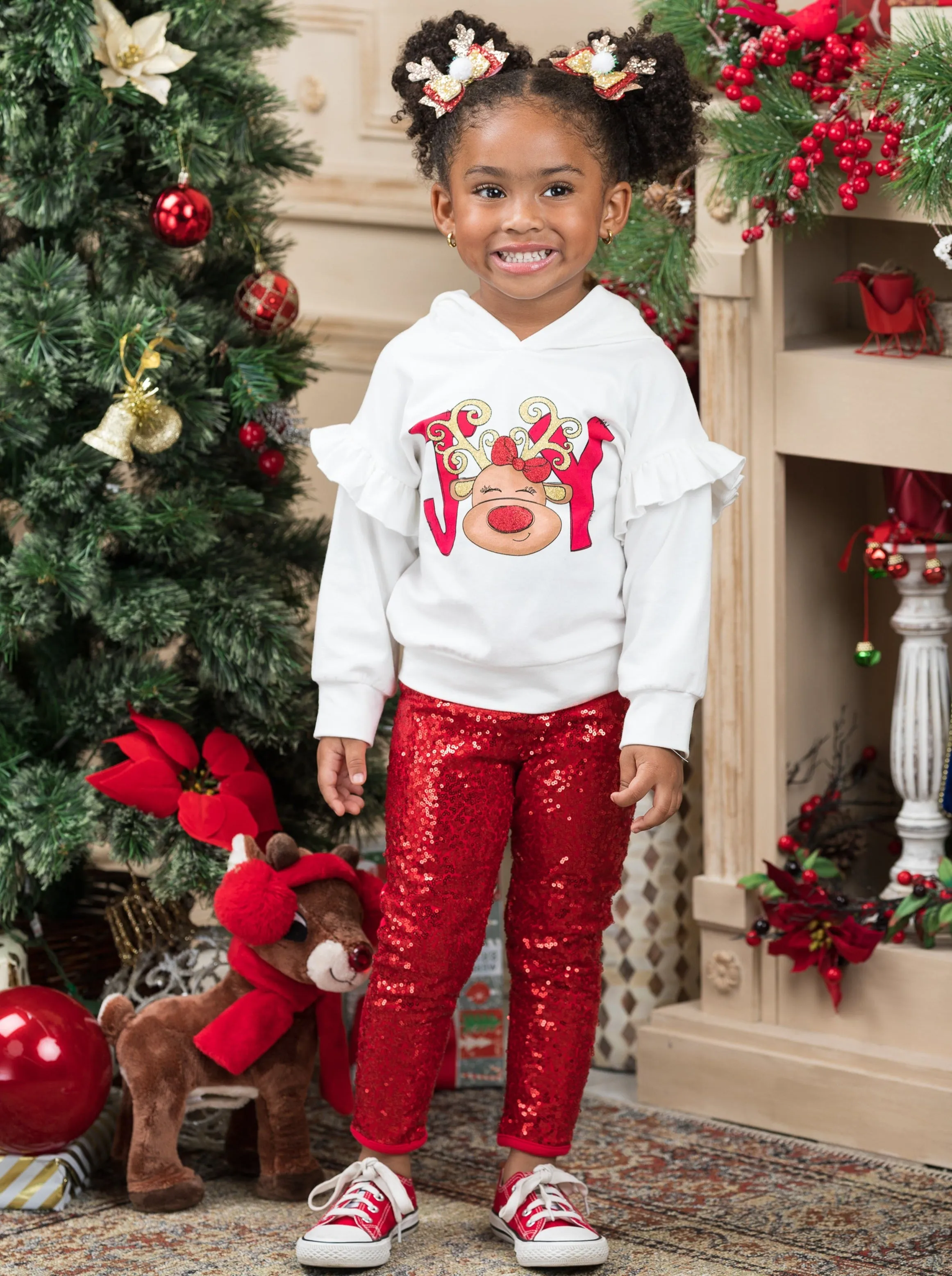 Sparkle With Joy Hooded Top And Legging Set