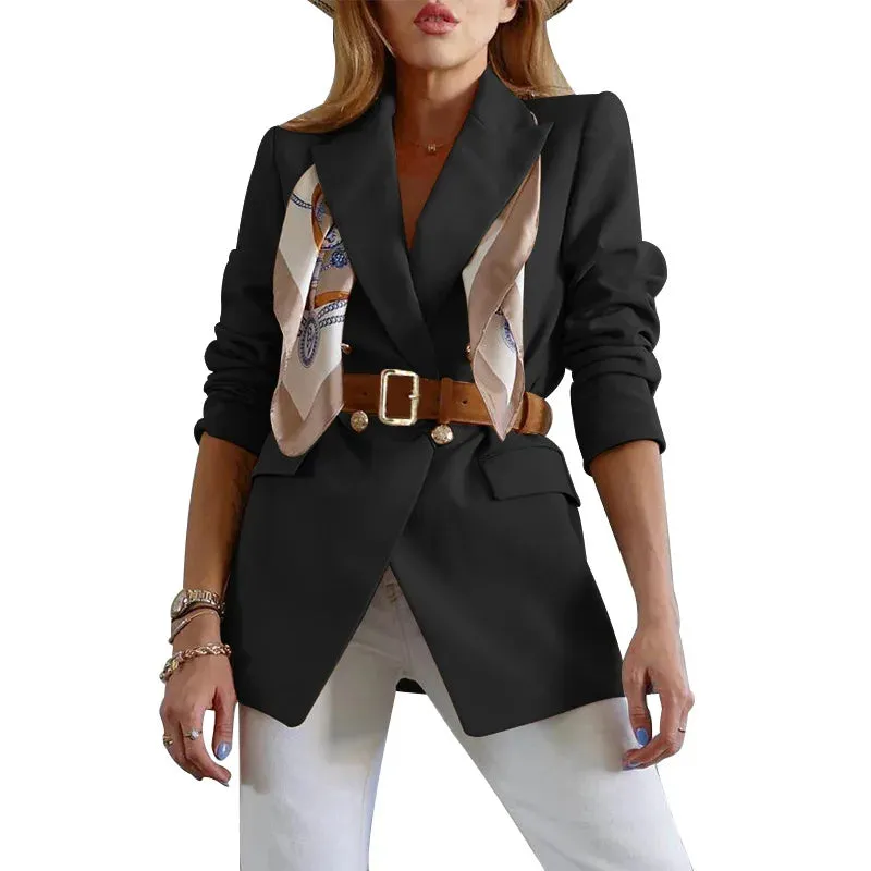Vintage Long Sleeve Office Formal Blazers