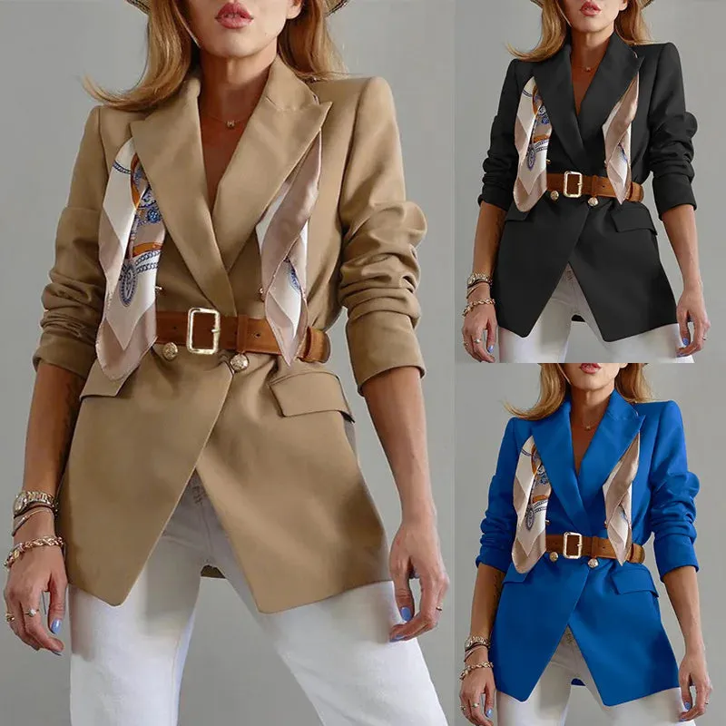 Vintage Long Sleeve Office Formal Blazers