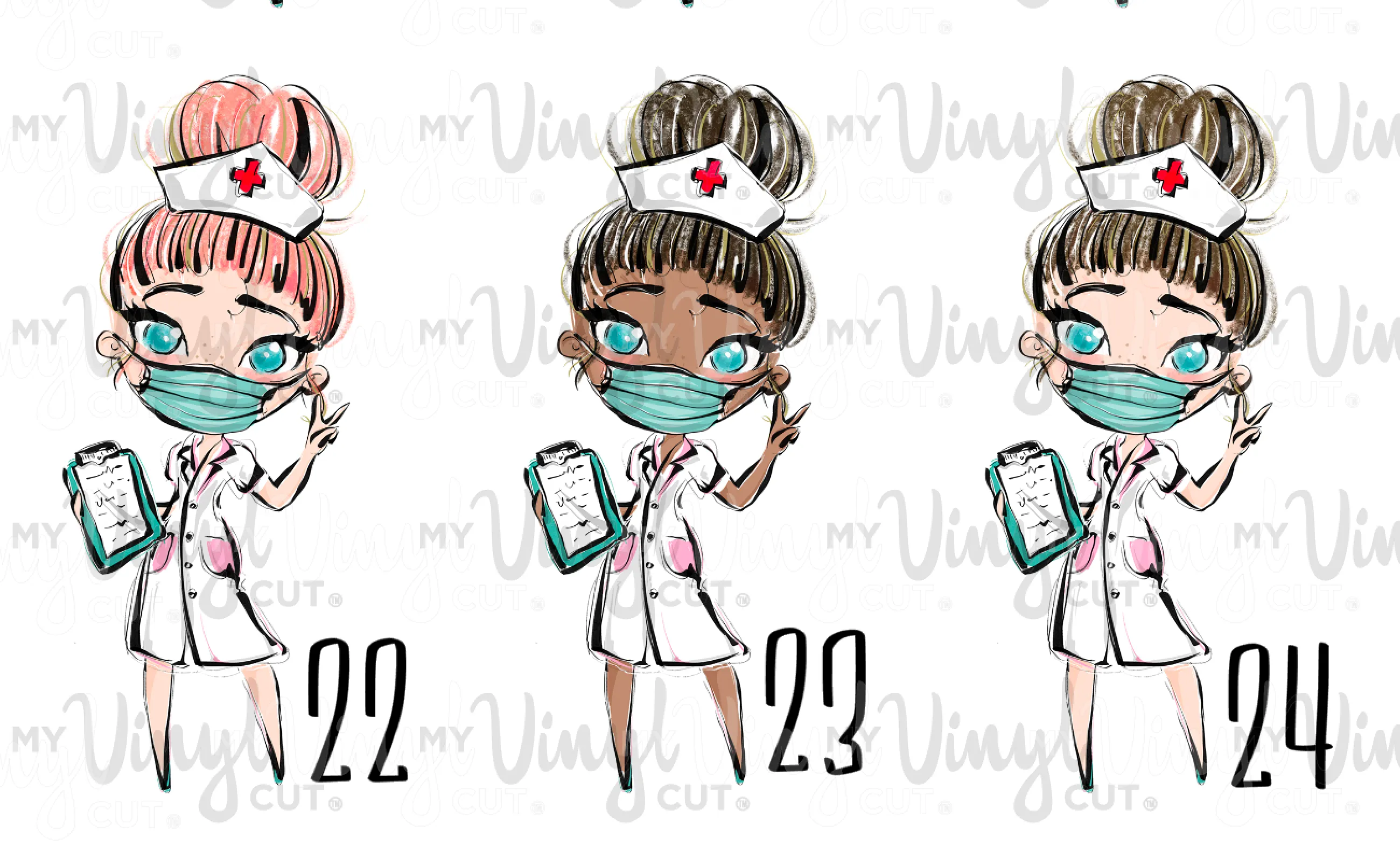 Waterslide Decal MEDIC Hospital Worker Healthcare Professional