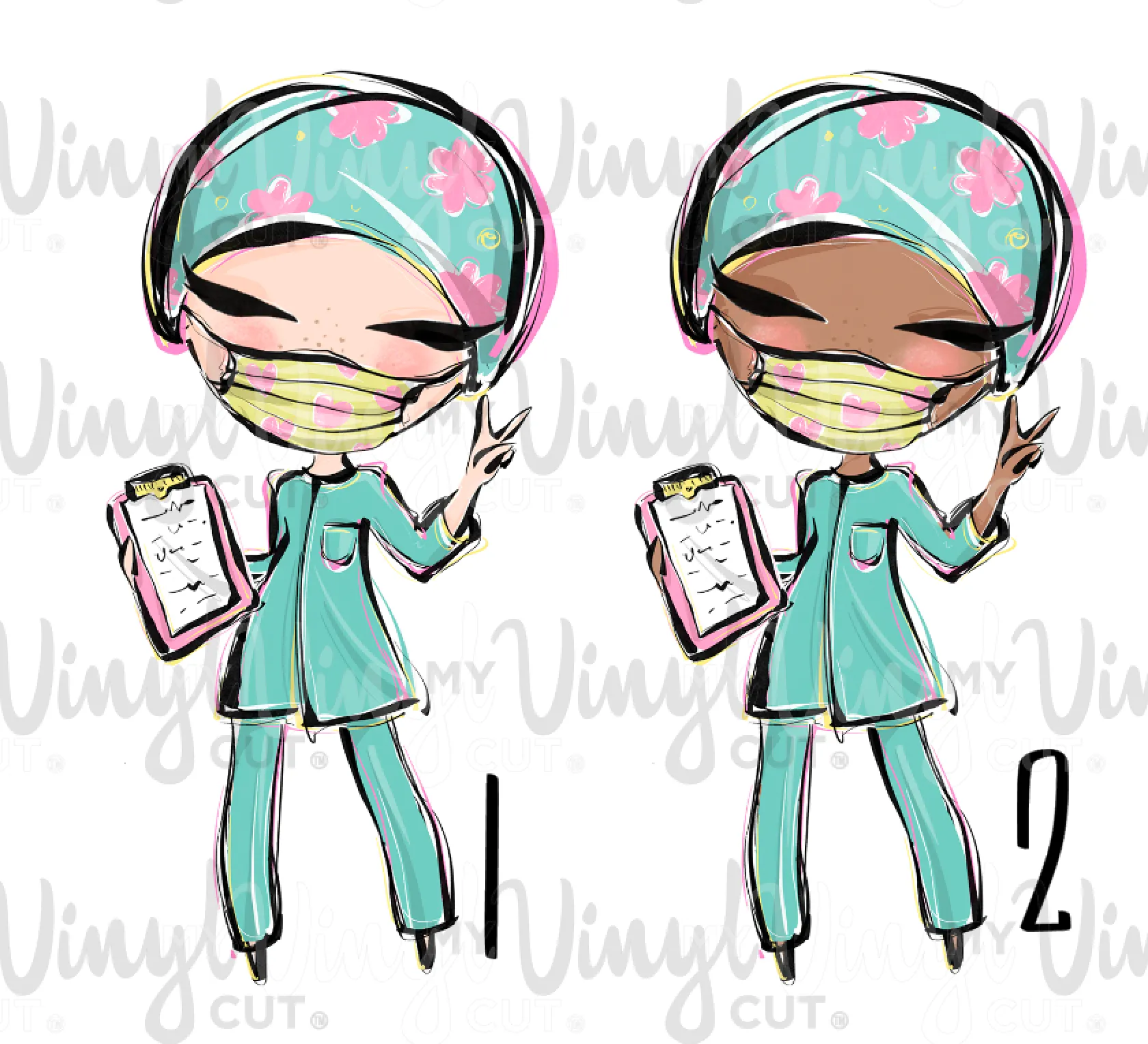 Waterslide Decal MEDIC Hospital Worker Healthcare Professional