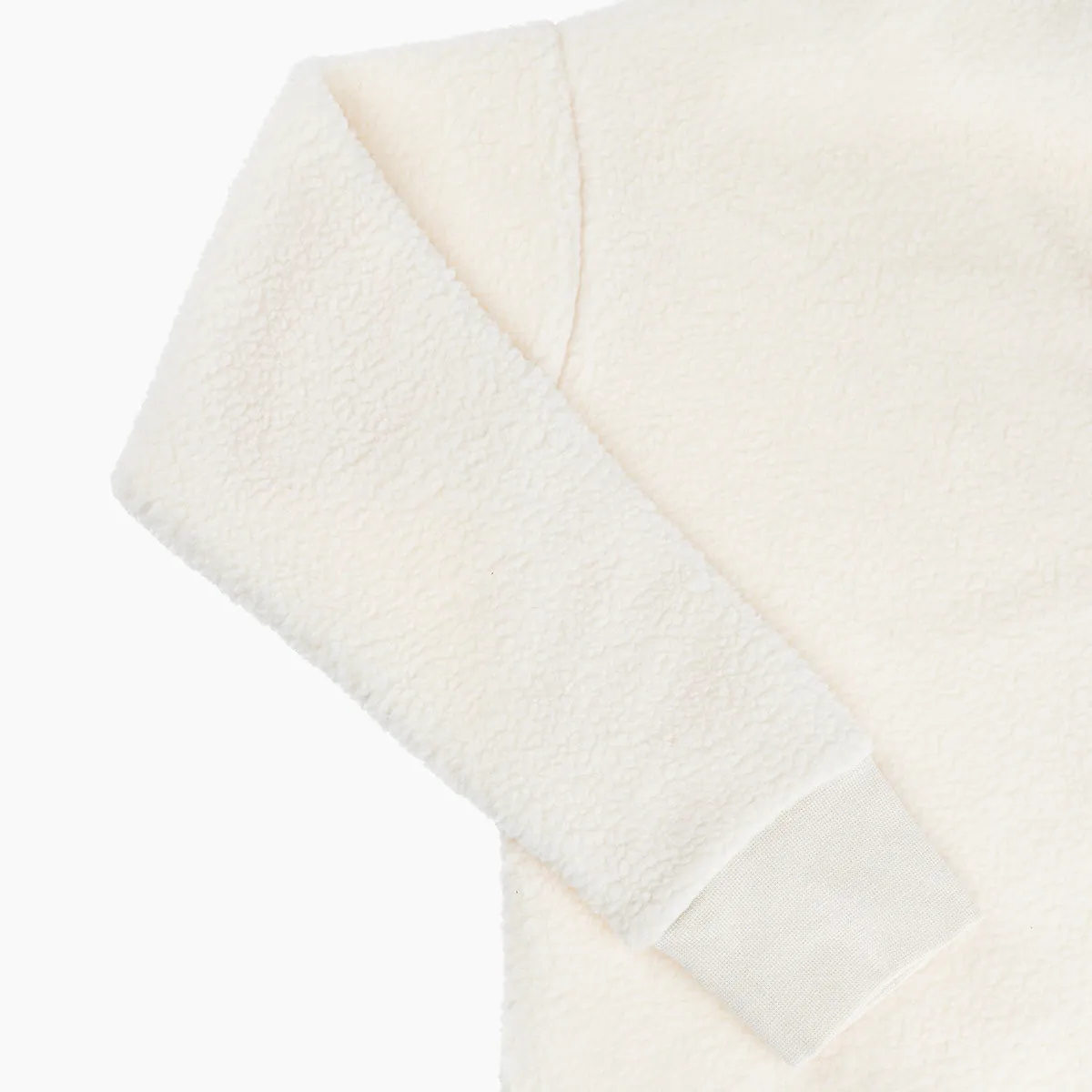 WOMEN'S SHERPA CROPPED PULLOVER HOODIE